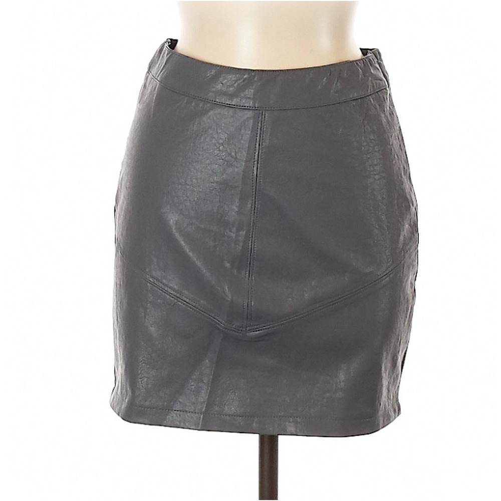 LF Seek the Label Faux Leather Skirt